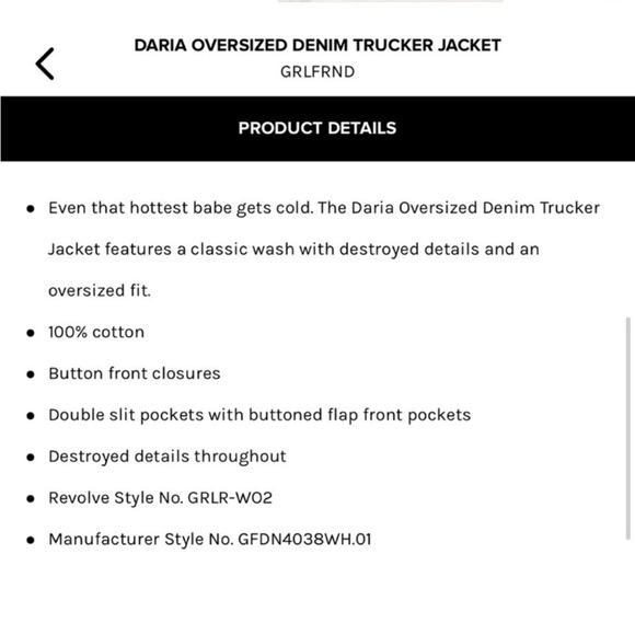 GRLFRND Daria Trucker Jacket - Picture 4 of 8